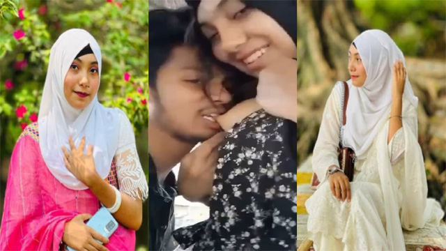 Horny Hijabi Girl Outdoor Kissing Smooching Boobs Sucking XXX