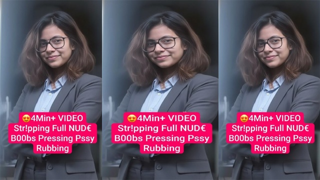 Businesswoman Latest Teasing Stripping Sexy Nude