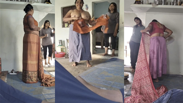 Naughty Mom Changing After Bath – Infront And Her Sis Viral Free Video