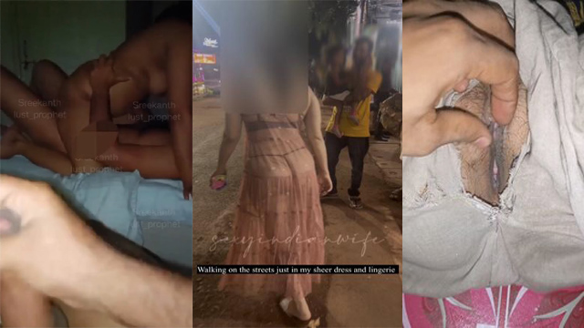 Horny Indian Wife Outdoor Goa Dare & Hotel Threesome Sex