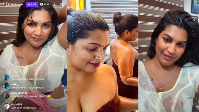 Reshma Boobs Showing on Private Live