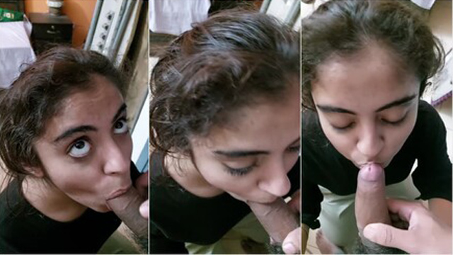 Horny Cute Babe Blowjob Dick