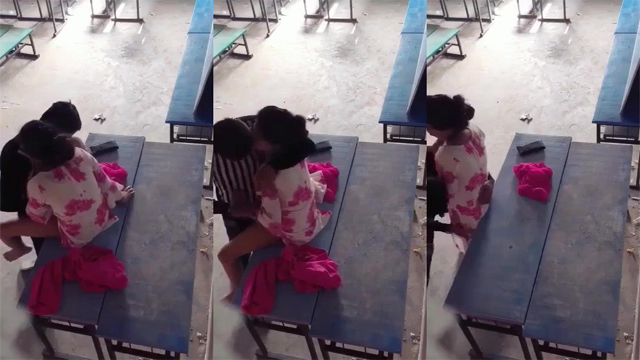Young Desi Teacher Fucked Mms on School Bench