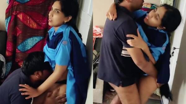 College Girl In Uniform – Fucked by Boyfriend
